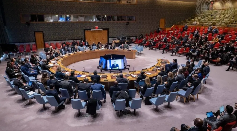 جلسة لمجلس الأمن الدولي في نيويورك (الأمم المتحدة)