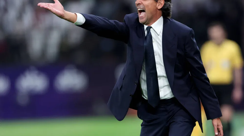 سيموني إنزاغي مدرب فريق الهلال (تصوير: مشعل القدير)