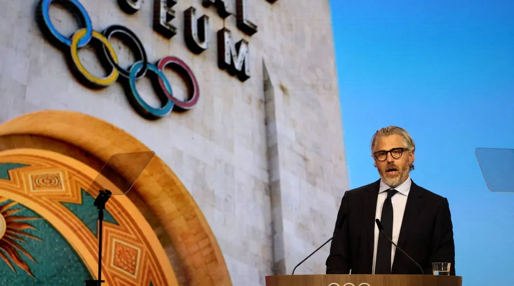 كيسي واسرمان رئيس اللجنة المنظمة لـ«أولمبياد لوس أنجليس 2028» (رويترز)