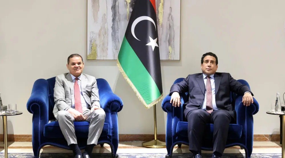 اجتماع المنفي والدبيبة في طرابلس يوم 11 فبراير 2026 (المجلس الرئاسي الليبي)