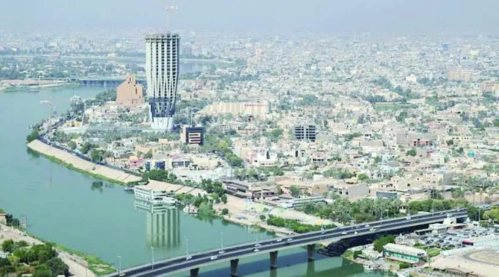 صورة جوية لجانب من بغداد (متداولة)