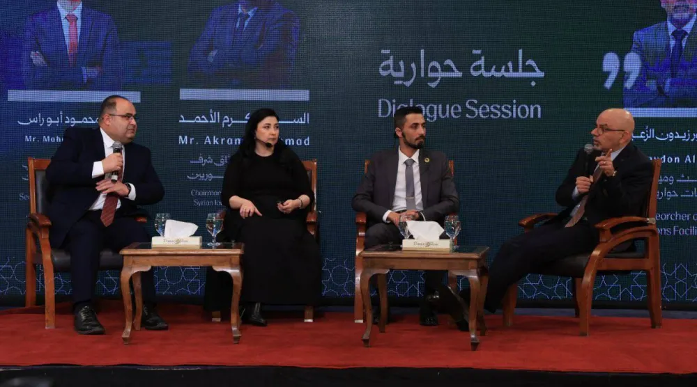 جلسة حوارية على هامش إطلاق «مدونة السلوك» الإعلامي في سوريا (وزارة الإعلام)