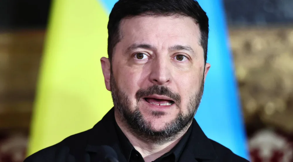 الرئيس الأوكراني فولوديمير زيلينسكي (إ.ب.أ) 