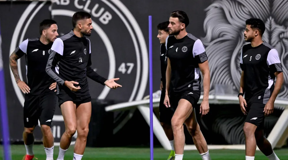 الحصة التدريبية الأخيرة قبل مواجهة حضرموت (نادي الشباب)