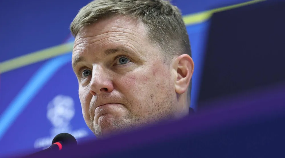 إيدي هاو مدرب نيوكاسل الإنجليزي (أ.ف.ب)