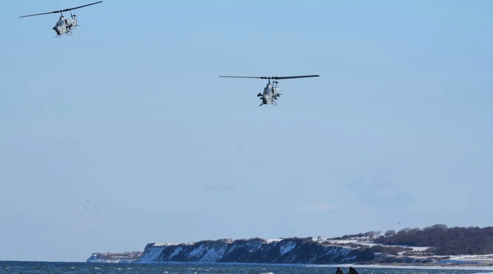 خلال تدريب «الناتو» في بحر البلطيق قبالة ميدان بوتلوس للتدريب العسكري بألمانيا 18 فبراير 2026 (أ.ب)
