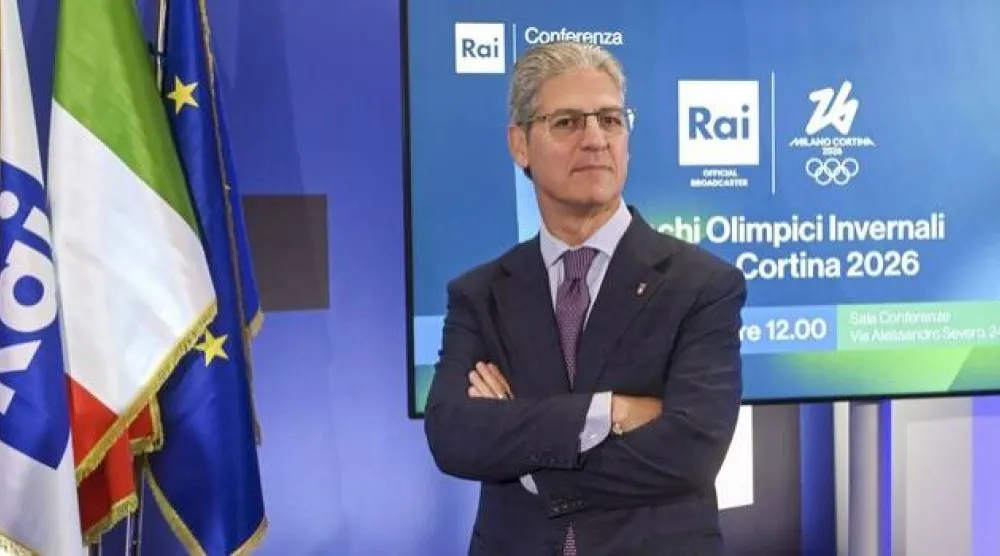 رئيس قسم الرياضة بهيئة الإذاعة والتلفزيون الإيطالية «راي» باولو بيتريكا (شبكة راي)