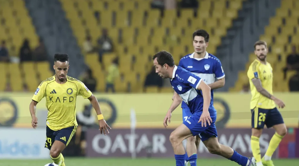من مباراة «النصر» الأخيرة أمام «أركاداغ» في «دوري آسيا 2» (تصوير: عبد العزيز النومان)