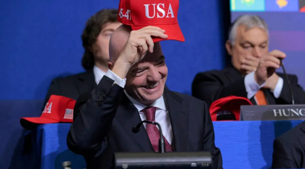 President of FIFA Gianni Infantino attended the inaugural meeting of US President Donald Trump's 'Board of Peace'. CHIP SOMODEVILLA / GETTY IMAGES NORTH AMERICA/AFP
