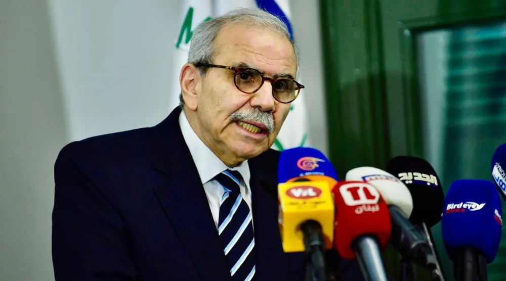 رئيس الحكومة نواف سلام متحدثاً الجمعة في مؤتمر المواطنة وسيادة الدولة وآفاق المستقبل (رئاسة الحكومة)