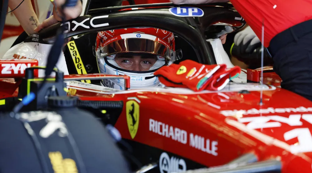 لوكلير تصدر قائمة أسرع الأزمنة في اليوم الأخير من التجارب (رويترز)