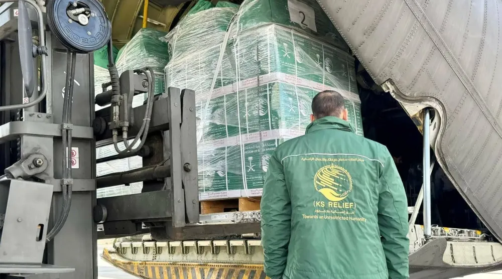 تأتي هذه المساعدات في إطار الدعم السعودي المقدم عبر «مركز الملك سلمان للإغاثة» للشعب الفلسطيني في قطاع غزة (واس)