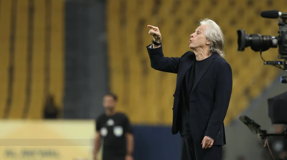 البرتغالي خورخي خيسوس مدرب النصر (تصوير: عبد العزيز النومان) 