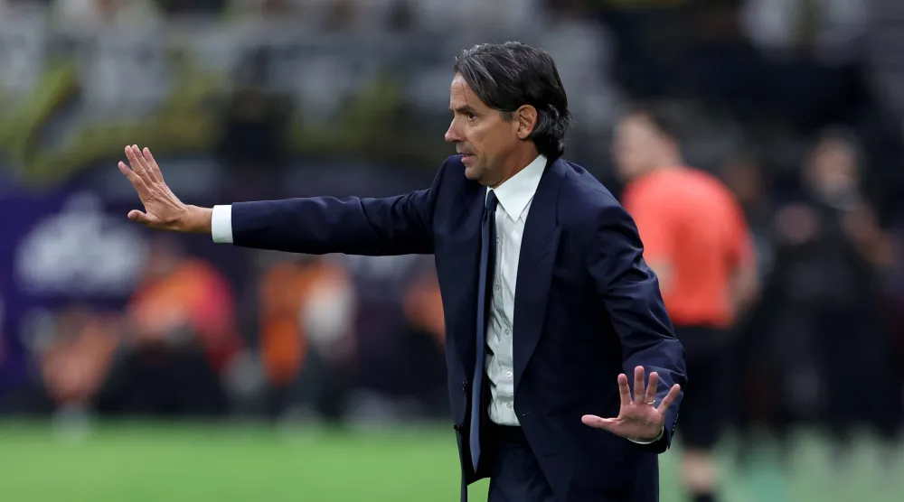 سيموني إنزاغي مدرب الهلال (تصوير: مشعل القدير) 