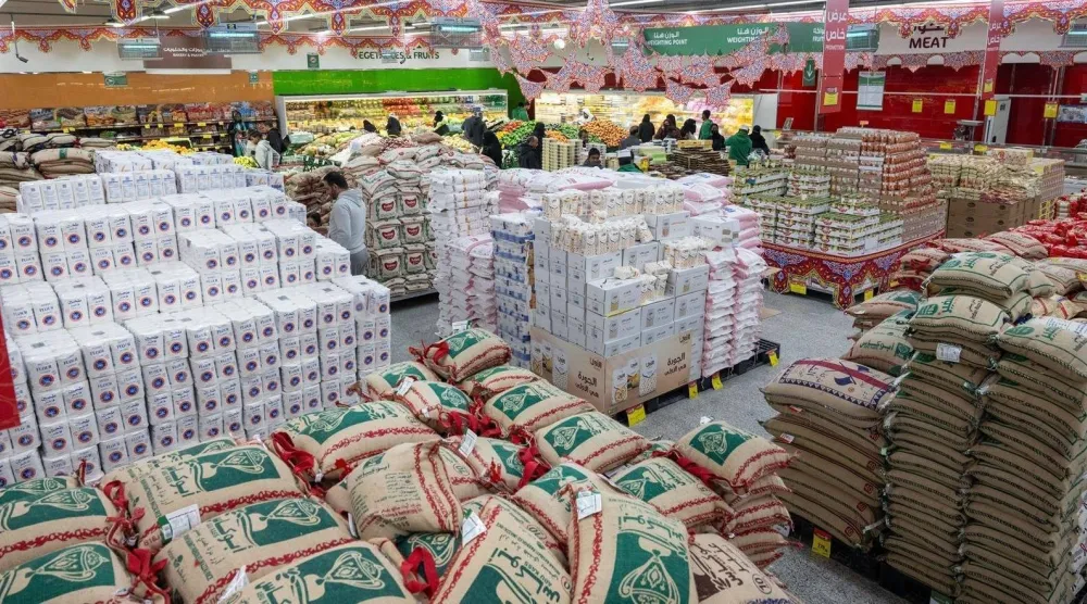 منتجات الأرز في إحدى الأسواق التجارية بالسعودية (واس)