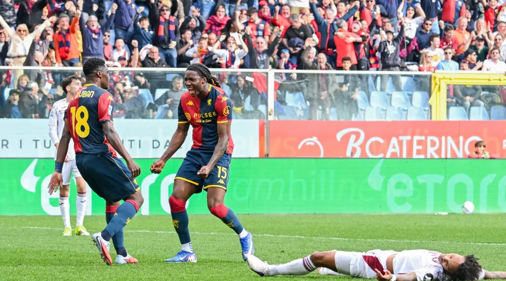 تنفّس جنوى الصعداء أخيراً بعد خسارتين وتعادل (أ.ب)