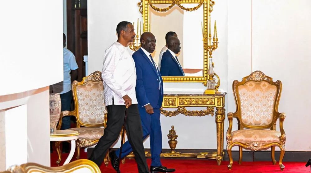 حميدتي بقصر الرئاسة في عنتيبي يوم 20 فبراير 2026 (صفحة الرئيس موسيفيني على «إكس»)