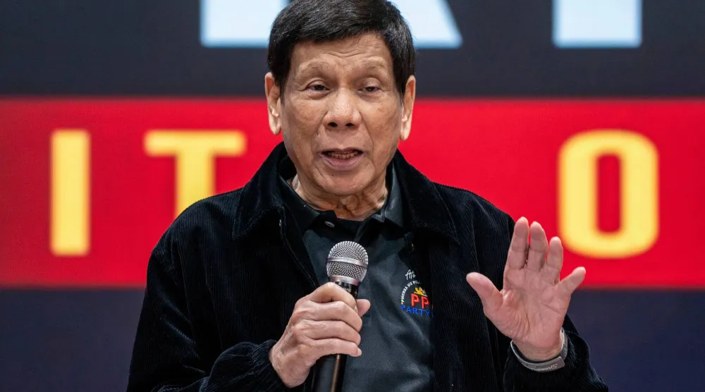 الرئيس الفلبيني السابق رودريغو دوتيرتي (أ.ب)