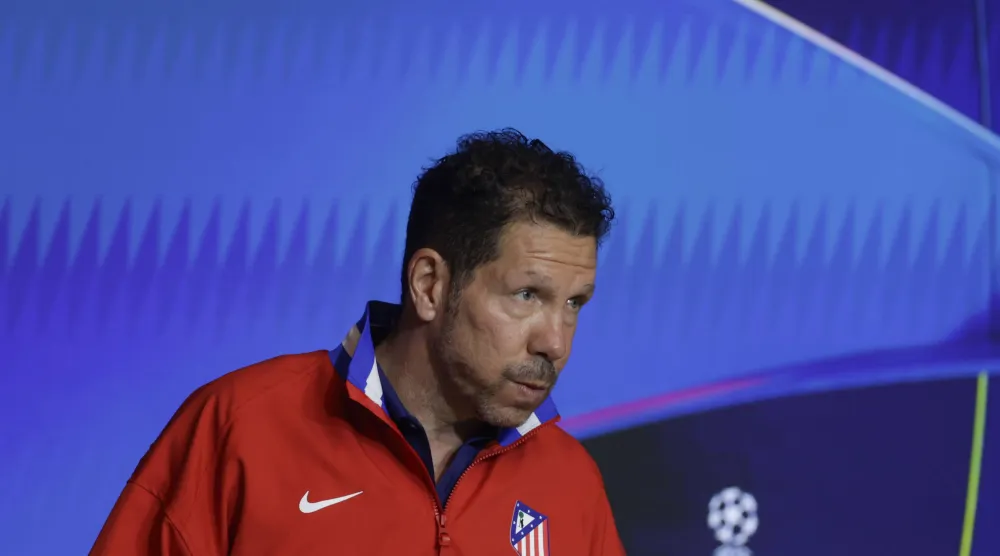 دييغو سيميوني مدرب أتلتيكو مدريد (إ.ب.أ)