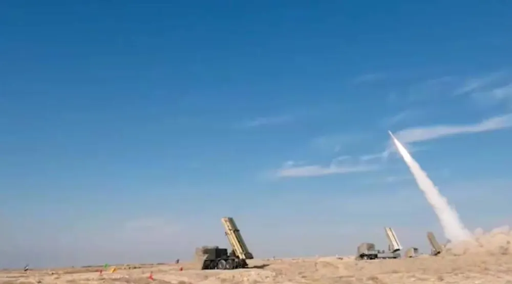 Images of the drill carried out on Tuesday as shown on Iranian state television.