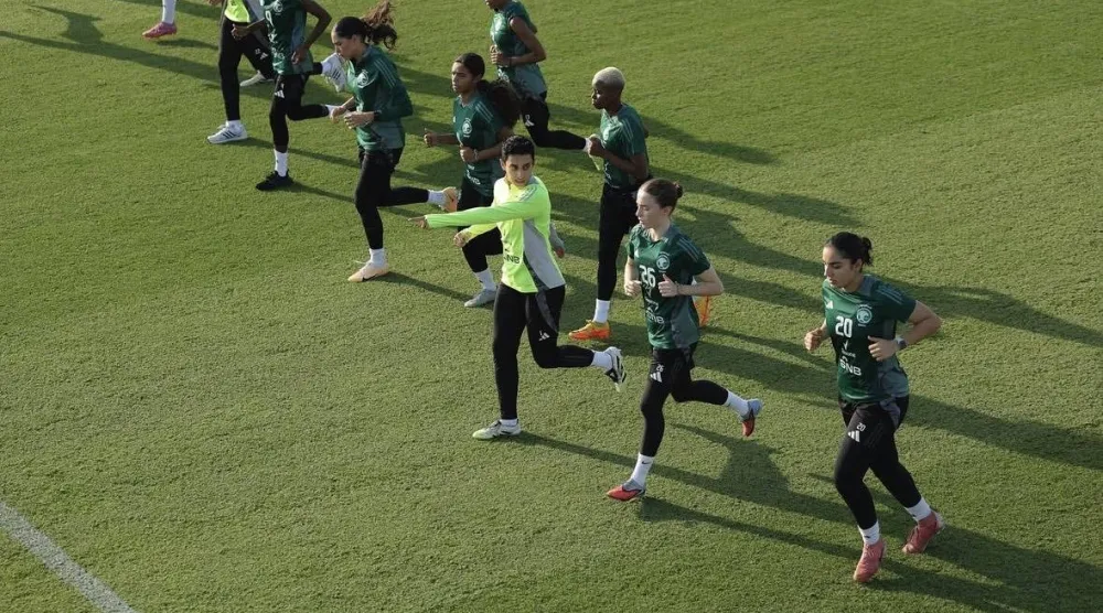 من معسكر سابق لمنتخب السيدات السعودي (الشرق الأوسط)