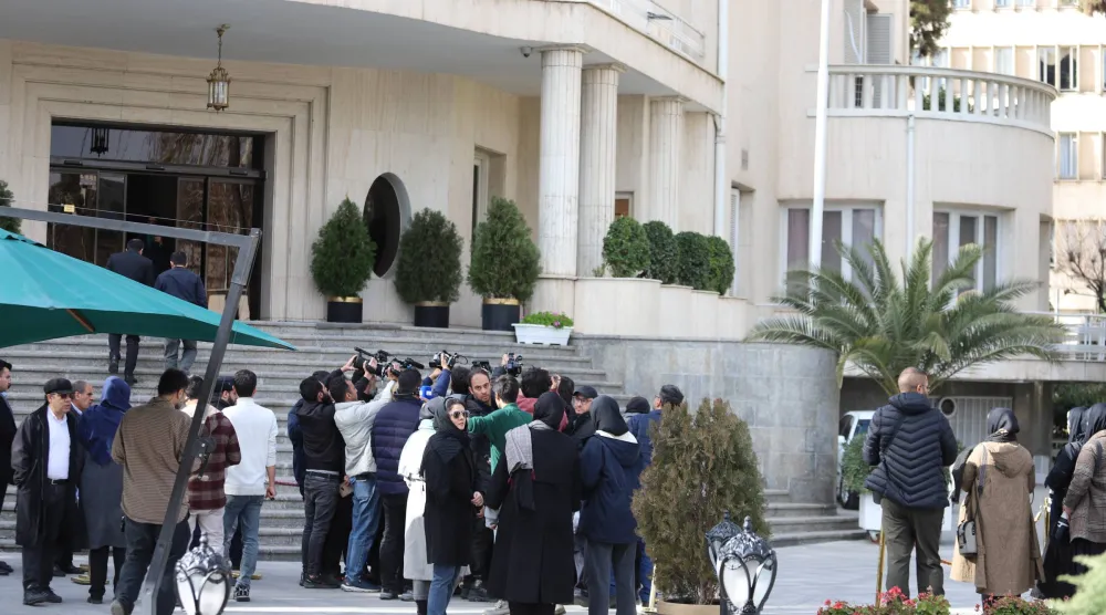 صورة نشرتها الرئاسة الإيرانية تظهر مباني أجهزة صنع القرار داخل منطقة باستور المحصنة وسط طهران 14 يناير الماضي