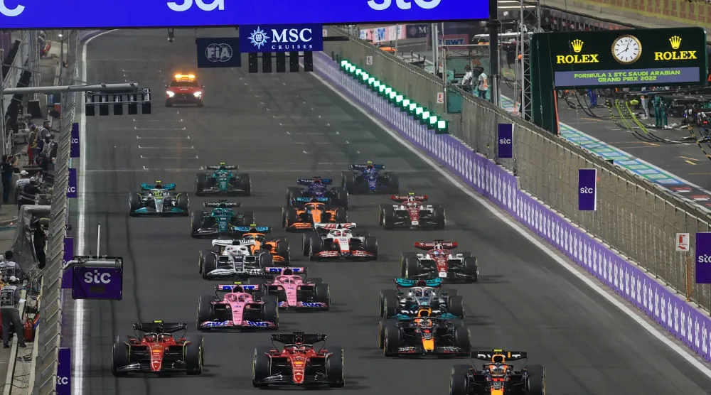 حلبة كورنيش جدة باتت علامة بصرية مميزة ومعروفة عالمياً (تصوير: عدنان مهدلي)