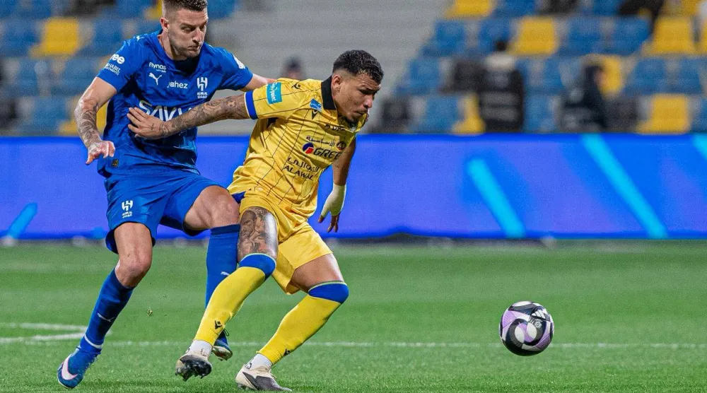 من المواجهة التي جمعت التعاون والهلال في بريدة (واس)