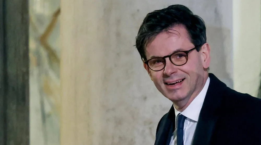 (FILES) President of Chateau de Versailles Christophe Leribault arrives at the Elysee Palace, in Paris on February 27, 2024. (Photo by Ludovic MARIN / AFP)