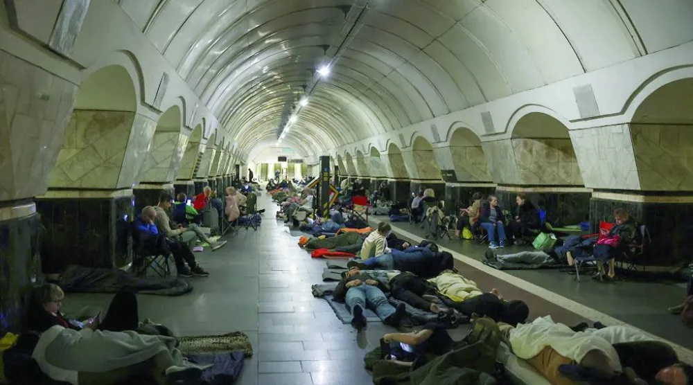 رئيس الإدارة العسكرية للعاصمة كييف أوصى بالبقاء في الملاجئ حتى انتهاء حالة التأهب الجوي (أرشيفية - رويترز)