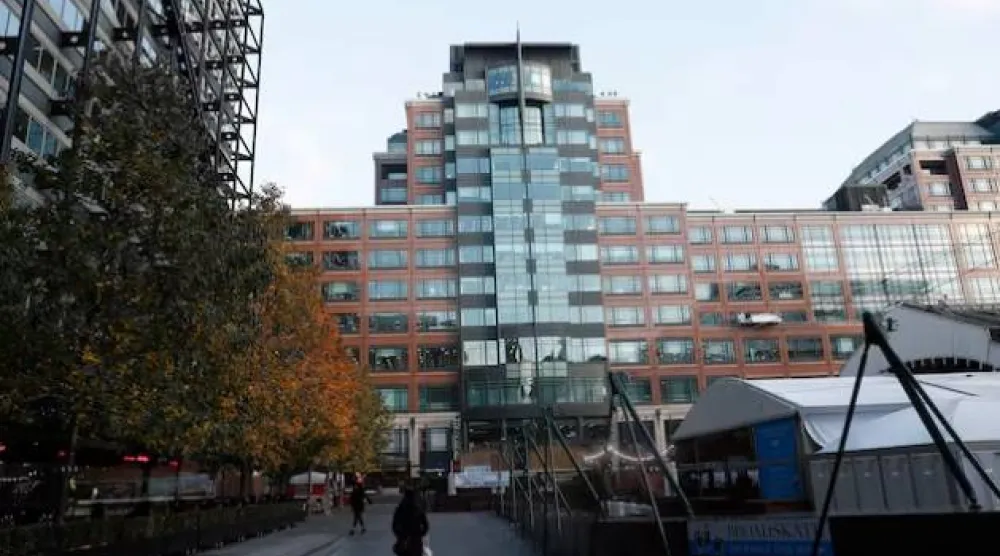 المقرّ الرئيسي لـ«البنك الأوروبي لإعادة الإعمار والتنمية» في لندن (رويترز)