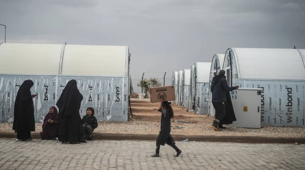 مخيم الهول في سوريا (د.ب.أ)