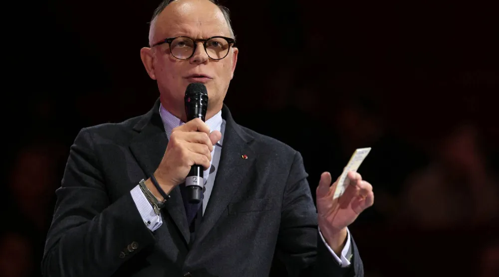 رئيس الوزراء الفرنسي الأسبق إدوار فيليب خلال فعالية في باريس 10 فبراير 2026 (أ.ف.ب)