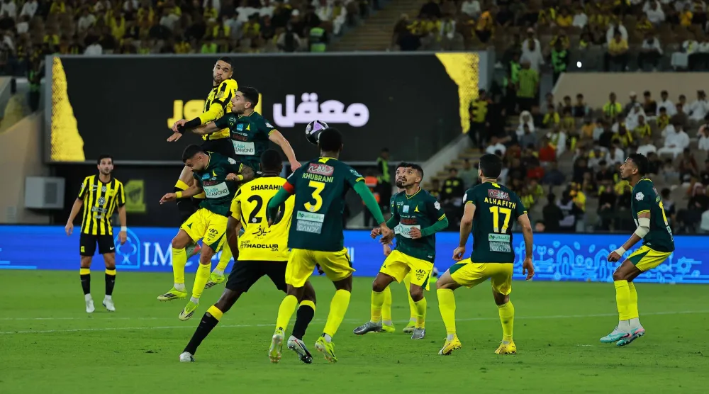 نجح الاتحاد في عبور الخليج بهدف وحيد ودن رد (تصوير: محمد المانع)