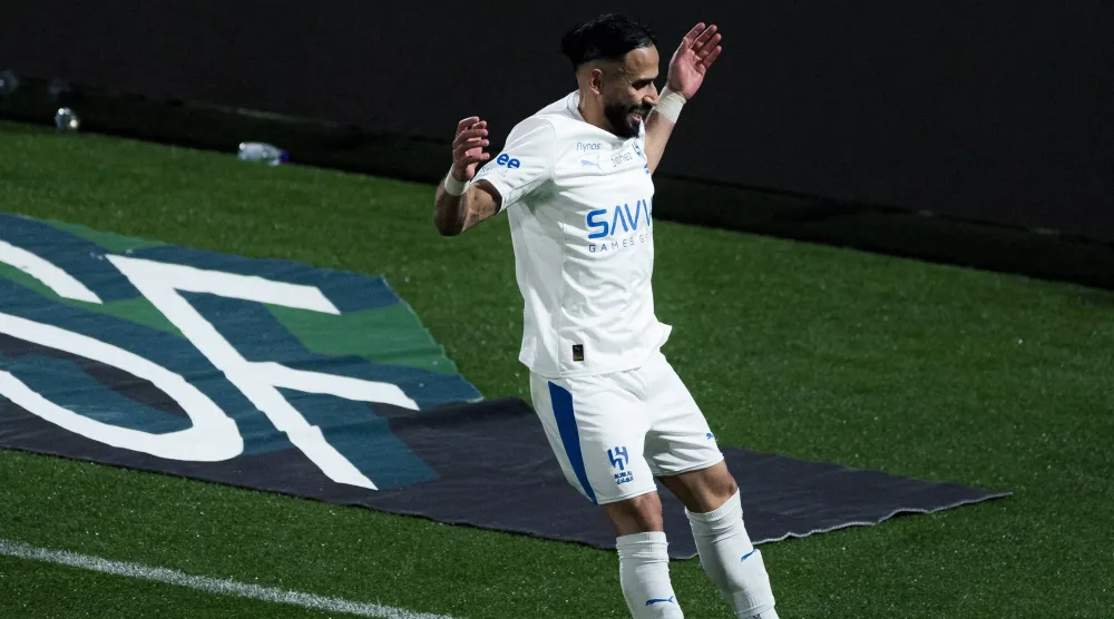 مندش خلال احتفاله بالهدف (موقع النادي)