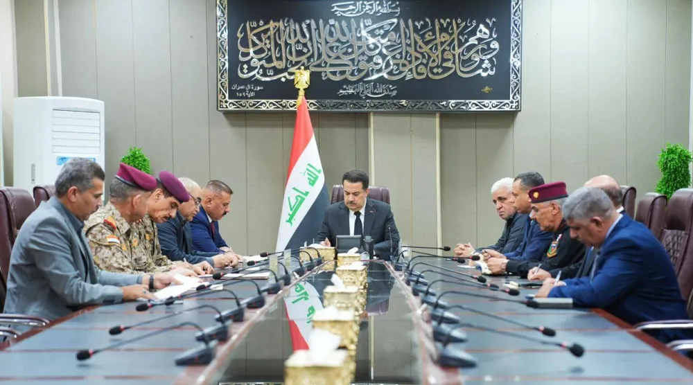 اجتماع السوداني بالقيادات الأمنية (إعلام رئاسة الوزراء)