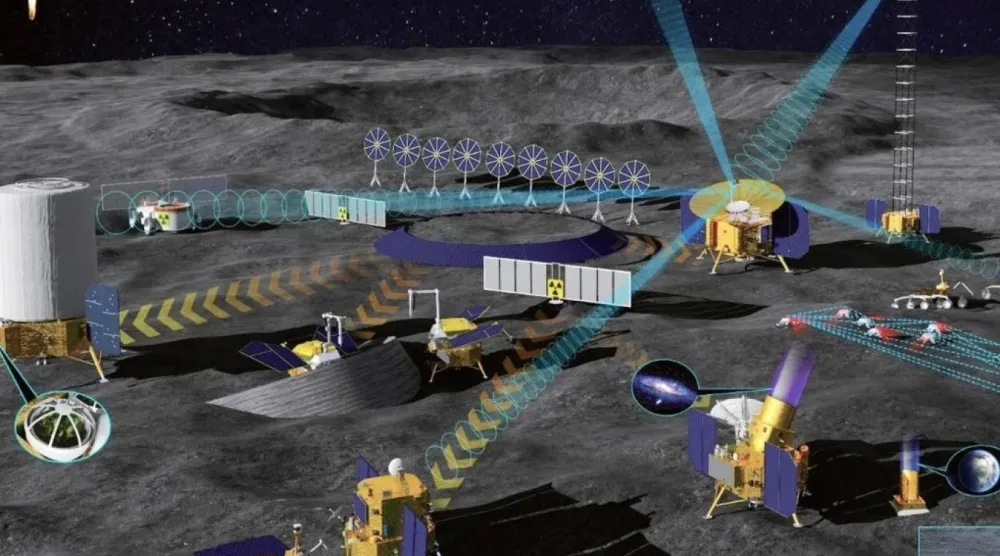 Pekin Uzay Aracı Sistem Mühendisliği Enstitüsü'ndeki araştırmacılar, 2035'e kadar kurulması planlanan Çin'in Ay üssünde inşaat, bakım ve araştırma yapmak üzere tasarlanmış yarı insansı tekerlekli bir robotu tanıttı (Pekin Uzay Aracı Sistem Mühendisliği Enstitüsü)