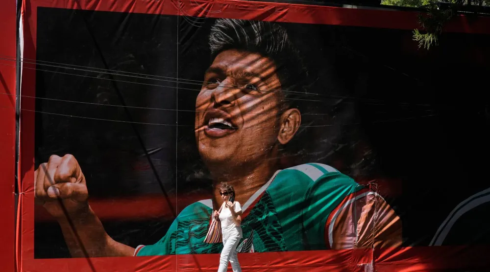 كأس العالم تقدم متنفساً لمشجعين مكسيكيين من العنف (أ.ب)