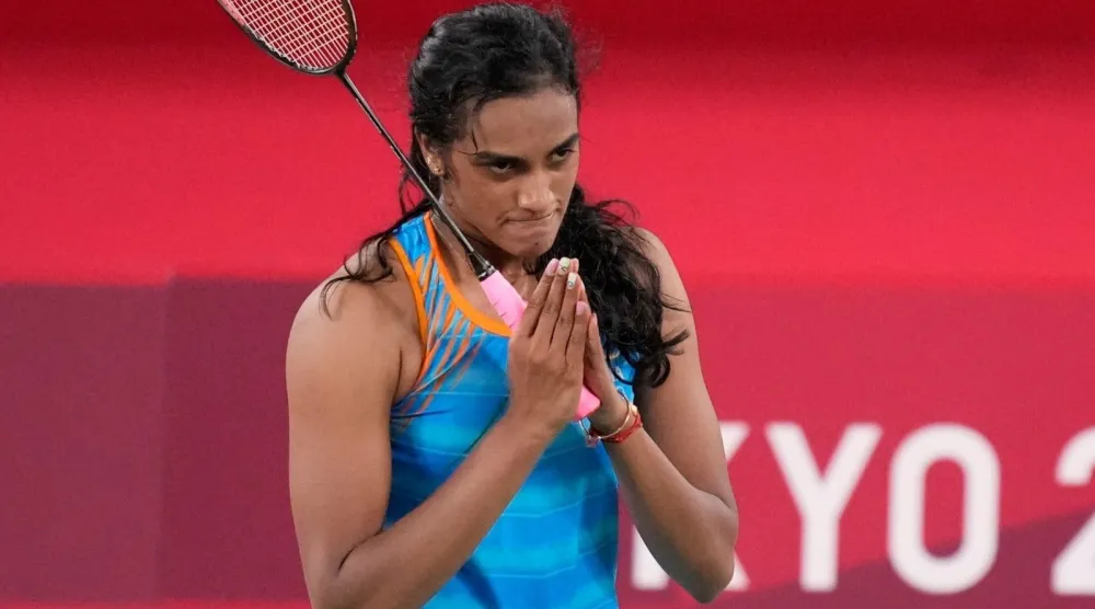 بي في سيندو لاعبة الريشة الطائرة الهندية (رويترز)