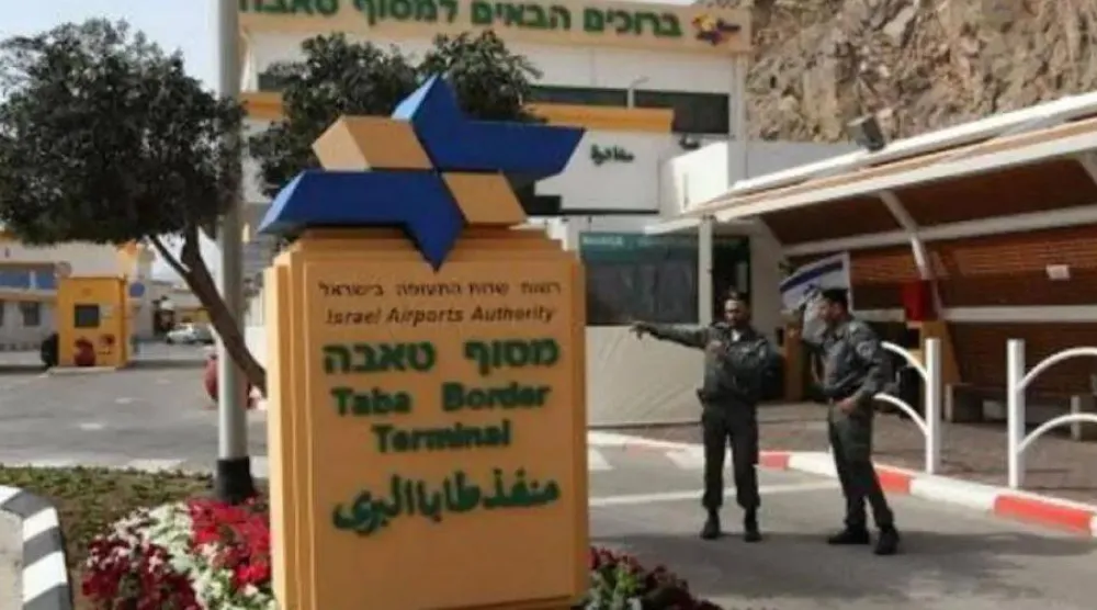 منفذ طابا البري (أرشيفية - أ.ف.ب)