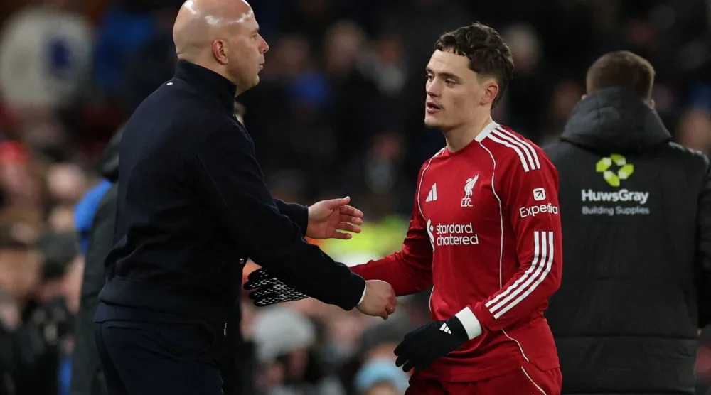 لاعب وسط ليفربول فلوريان فيرتز (رويترز)