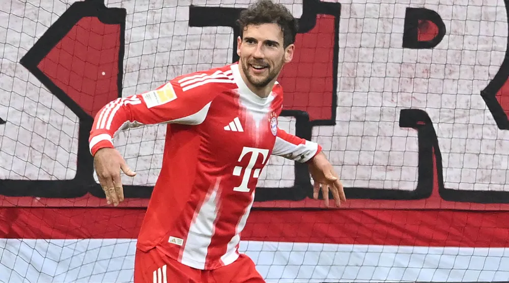 ليون غوريتسكا لاعب وسط فريق بايرن ميونيخ (د.ب.أ)