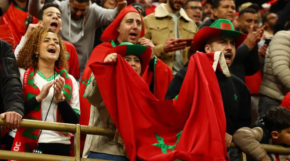 جماهير المغرب في كأس الأمم الأفريقية (رويترز)