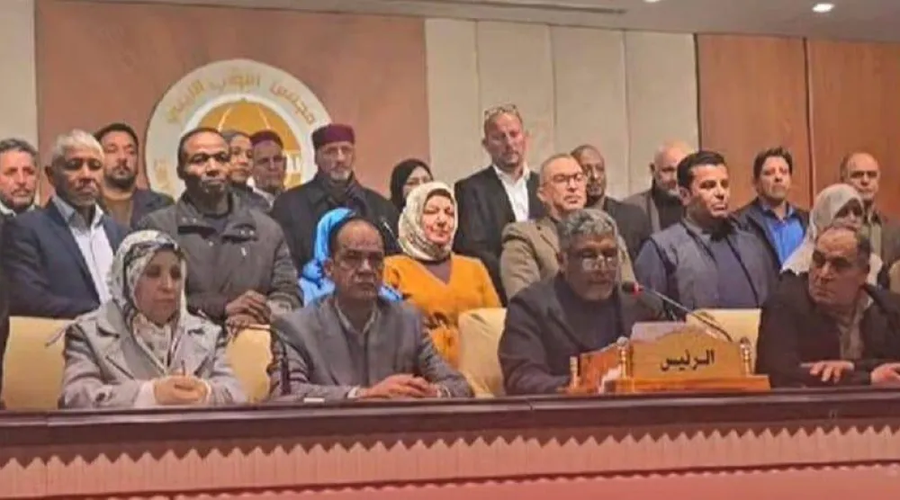 اجتماع أعضاء من مجلس النواب الليبي (وكالة الأنباء الليبية)