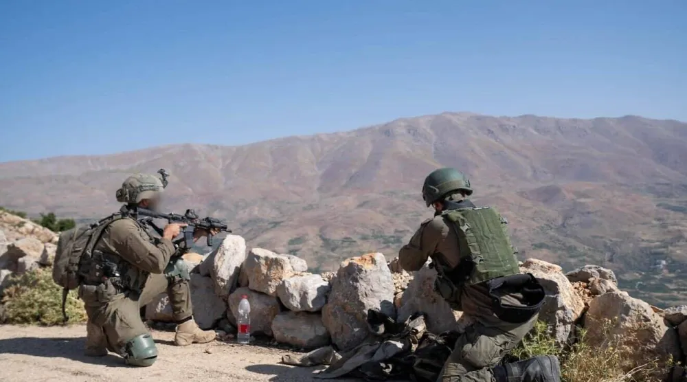 صورة نشرها الجيش الإسرائيلي لجنود ينفذون عمليات بالقرب من جبل الشيخ في سوريا يوليو 2025