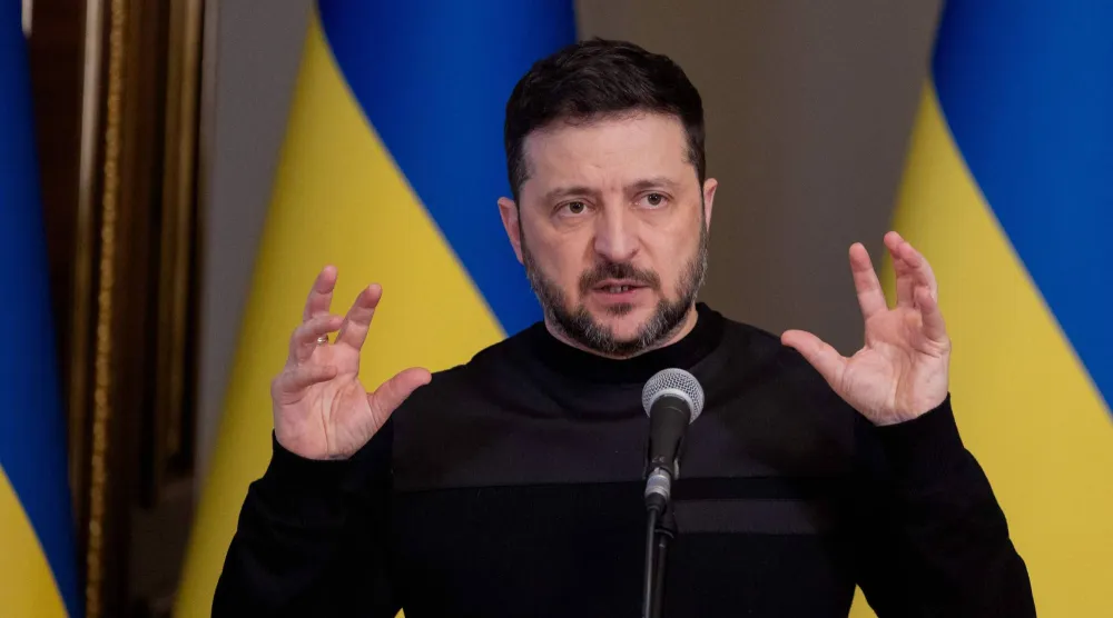 الرئيس الأوكراني فولوديمير زيلينسكي (أ.ف.ب)