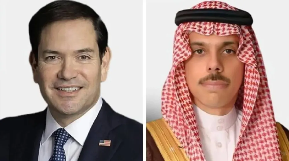 الأمير فيصل بن فرحان والوزير ماركو روبيو (الخارجية السعودية)