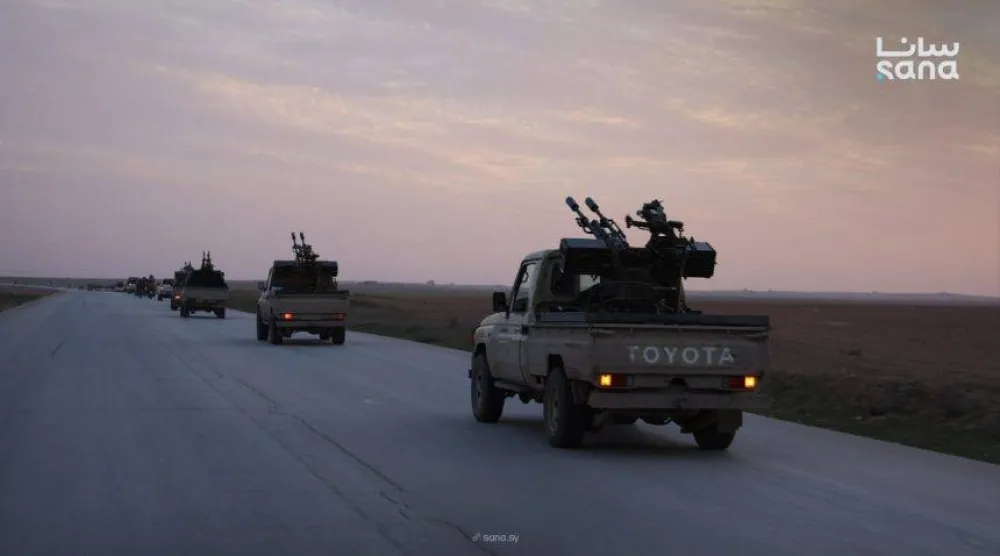 آليات للجيش السوري بمنطقة القلمون (وزارة الدفاع السورية)
