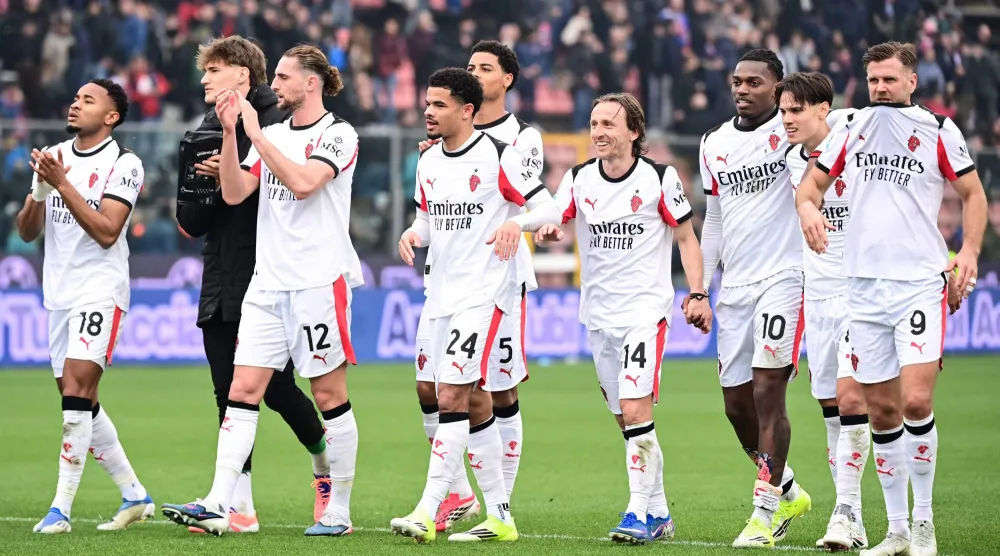 فريق ميلان الإيطالي (أ.ف.ب)