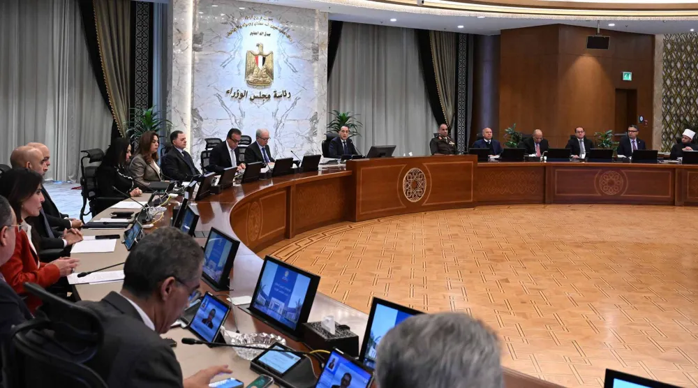 اجتماع مجلس الوزراء المصري برئاسة مصطفى مدبولي الأربعاء (مجلس الوزراء المصري)